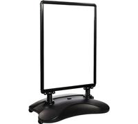 A1 WATERBASE BLACK PAVEMENT POSTER SIGN A-BOARD- SNAP FRAME SHOP DISPLAY STAND (Black)