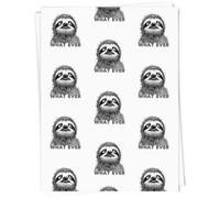 A1 'What Ever Sloth' Gift Wrap/Wrapping Paper Sheet (GI00106465)