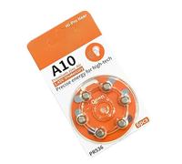 A10 Hearing Equipment Battery 6PCS/Pack High Energy Density Long hearing battery that provides reliable power for a variety of hearing devices