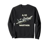 A10 Warthog Close Air Support Jet Military Aircraft Sweatshirt