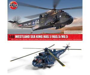 A11006 New Tool-Westland Sea King HAS.1/HAS.2/HAS.5/HU.5 Military Aircraft Model Making kit, Multicolour
