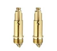 A1128 Replacement Basin Sink Waste with Click Clack Mechanism and Spring, Brass Pop-Up Plug Bolt for Bathroom Wash Basins, M8 Top Thread, 58.3mm Open Length, Compatible with Standard Basin Fittings