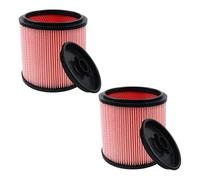 A11R 2Pcs HEPA Filter Compatible For Vacmaster Fine Dust Cartridge Filter & Retainer 5 To 20 Gallon Wet/Dry Vacs, VCFF