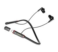 A12 Neckband Bluetooth Earbuds - Wireless Headphones with Built-in Type-C OTG Connector, 60H Playtime, Fast Charging, Noise Cancelling, Magnetic & Lightweight Around-The-Neck Fit (Red)