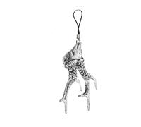 A12 Roe Deer Antlers Trophy English Pewter Emblem Mobile Phone Charm, 4cm Cord, Gift Packed