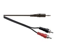 A121B - 3 5mm Stereo Jack Plug to 2 x Phono Plugs