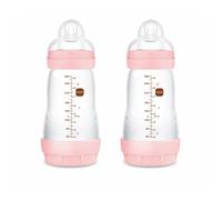 A137 Easy Start Anti-Colic Bottle, Patented with SkinSoft Ultra Soft Silicone Teat, for Babies from 2 Months, Blue, Self-Sterilising in 3 Minutes,
