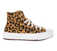 Converse A16551C Hi Eva Lift Leopard Junior Girls Shoes In Brown Black UK 3 - 7