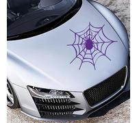 A167 Car Sticker "Spider Web" 30 cm x 31 cm Light Purple (Available in 49 Colours and 4 Sizes)
