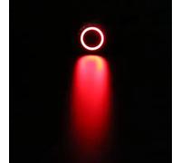 A16mm High Round Head Momentary Metal Push Button Switch LED Light Car Horn Auto Reset Switches Self-Recovery 1pcs(Red,6V)
