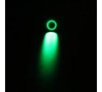 A16mm High Round Head Momentary Metal Push Button Switch LED Light Car Horn Auto Reset Switches Self-Recovery 1pcs(Green,36v)