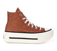 A17883C Double Stack High-Top Trainer - unisex - Converse - Sneakers - Brown - 3 UK - Shoes 3 UK