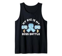 A1C Gaming Diabetic Humor Type 1 2 Diabetes Pixel Art Gamer Tank Top