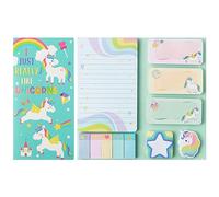 A1DIEE 550 Sheets Magic Horse Sticky Notes Set I Just Really Like Magic Horse Bundle Writing Memo Pads Cartoon Animals Self-Stick Notes Pads Adhesive Page Marker Back to School Gifts for Student