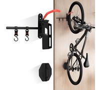 A1DIEE Bike Swivel Rack - Bicycle Vertical Wall Mount for Storage Solution, Space-Saving Bike Parking Stand with Swivel Design & 2 Hooks, Easy Installation Cycling Holder, Hold Up to 77 lbs