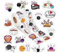 A1diee Christian Pumpkin Halloween Stickers - 1000Pcs in 2 Rolls with 16 Jesus Religious Patterns Autumn Decal for Thanksgiving Halloween Party Favor Supplies Gifts Bottle Laptop (Bowling)