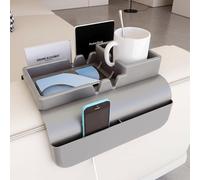 A1DIEE Couch Arm Cup Holder Silicone Sofa Armrest Tray with 5 Side Pockets