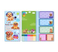 A1DIEE Golden Retriever Sticky Notes - 550 Sheet I Just Really Like Golden Retriever Bundle Writing Memo Pads, Cartoon Dog Self-Stick Notes Pads Page Marker Back to School Gifts for Student