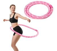 A1DIEE Weighted Hula Ring Hoops for Adults Foldable Soft Spring Hula Circle