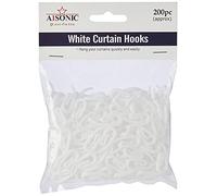 A1SONIC® curtain hooks white 200