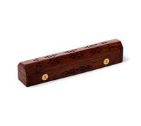 A1SONIC® Incense stick Holder Ash Catcher Long Incense Burner joss stick holder (Brown)
