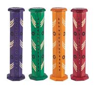 A1SONIC® Incense stick Holder Ash Catcher Long Incense Burner joss stick holder (Green)