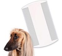 A1SONIC® Pack of 2 White Durable Double Sided Nit Combs for Head Lice Detection Comb with Holder (Also Ideal for Pet Flea) its removes Nits, Lice and Fleas and Eggs