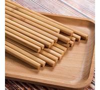 A1SONIC® Reusable Chopsticks Chinese Natural Bamboo Long Lightweight Wood Eating Cooking-10 Pairs Gift Sets Dishwasher, 9.8Inch /25cm
