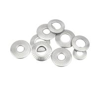 A2 304 SSteel Disc Spring Serrated Lock Washer M3 M4 M5 M6 M8 M10 M12 M16 Conical Knurled Elastic Gasket(50pcs M4)