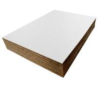 A2 594mm x 420mm White Cardboard Corrugated Sheets Pads Dividers Art Craft Board QTY 50 Sheets