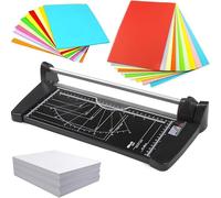 A2/A3/A4 Manual Paper Cutter, Metal Guillotine Paper Cutter, A2 Rotary Paper Trimmer Cutter with Scale Lines, Cutting Width 31.8cm-60cm, Cut 10 Sheets for Craft Paper, Cardstock, Photos, Scrapbooking(