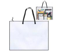A2 Art Folder, A2 Portfolio Case, 19 x 25 Inch Art Portfolio Bag with Handle and Zipper, Arts Portfolios Case for Artwork, Document, Teaching Material, Ideal for Artists, Students, Office Workers