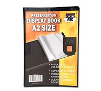 A2 Black Presentation Display Book by Ark (40 Pockets A2 (Single)))