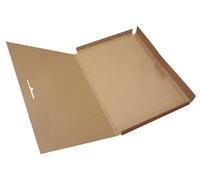 A2 Brown Cardboard Folders Wraps Boxes for Posters Artwork Coursework Qty 10