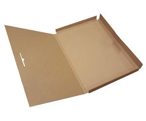 A2 Brown Cardboard Folders Wraps Boxes for Posters Artwork Coursework Qty 10