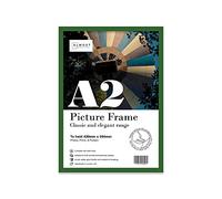 A2 Green Picture Frame, Fits A2 (42 x 59.4cm - 16.5 x 23.4in) Poster, Photo, or Print. Portrait and Horizontal Wall Hooks