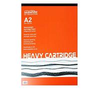 A2 Heavyweight Cartridges Pad 220gsm 25 Sheets Acid Free Paper All Media Art 420mm x 594mm (5 Pads)