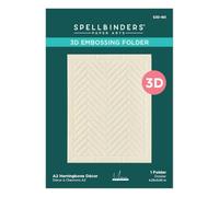 A2 Herringbone Décor 3D Embossing Folder by Yana Smakula