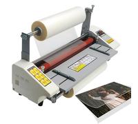 A2 Laminator Machine, Commercial Single and Double-Sided Cold and Hot Laminating, 0.3-3M/min Adjustable Speed for Office, School, and Home Use