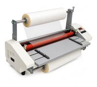 A2+ Laminator Machine, Four Roller Hot and Cold Laminator with LCD Digital Display, 0-180°C Adjustable, Single and Dual Sided Use
