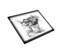 A2 LED Light Box for Diamond Painting, A4/A3 LED Light Pad 3 Levels/stepless Dimming, Ultra-Thin Drawing Light Table with Ink Pad for Tatto Drawing, Sketching, Animation