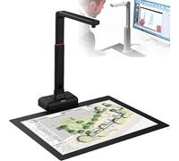 A2 Overhead Document Scanner, Large Format Scanner for Books, Auto Flatten & Fingerprint Removal Technologies, Built-in High-Brightness LED Light