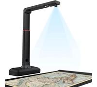 A2 Overhead Scanner, 23mp Document Camera Ocr Text Recognition And Adjustable Height, Automatic Curved Page De-Curvature Technology, Built-In High-Brightness Led Light For Book &