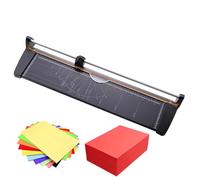 A2 Paper Cutter - 60cm Rotary Trimmer Cuts Up to 10 Sheets (1mm) Versatile for Various MaterialsRust-Proof Metal Ideal for Printing Shops & Schools