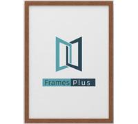 A2 Picture Frame (420 x 594mm) 30mm Profile, Wall Mounted Shatterproof Styrene Front, Portrait or Landscape Display for Posters Photos Prints Art, Dark Oak