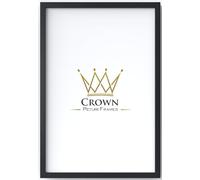 A2 Picture Frame (420 x 594mm) 30mm Profile, Wall Mounted Shatterproof Styrene Front, Portrait or Landscape Display for Posters Photos Prints Art, Black