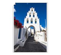 A2 Poster of Bell tower, traditional village of Megalochori, Santorini, Cyclades, Greek (20538529)