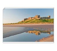 A2 Poster of Morning light on the beach at Bamburgh Castle, Northumberland, England (1148720)