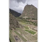 A2 Poster of Tourists visit the ruins of the Inca archaeological site of Ollantaytambo (13578615)