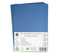 A2 Recycled Blue Sugar Paper 100 gsm 50 sheets by BCreative ®